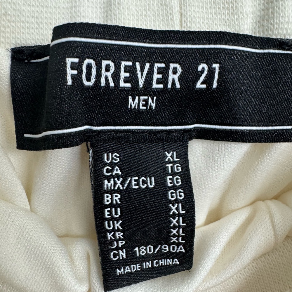 Forever 21 Men's Cream Joggers - Picture 3 of 3